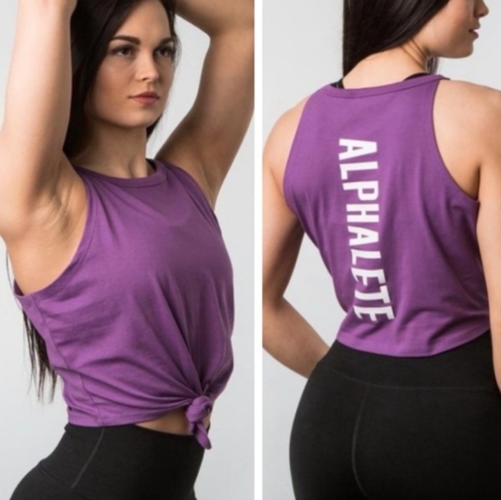 Alphalete Crop Tie Tank